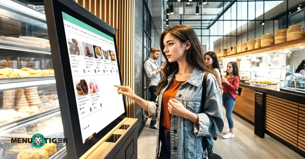 Kiosk for menu