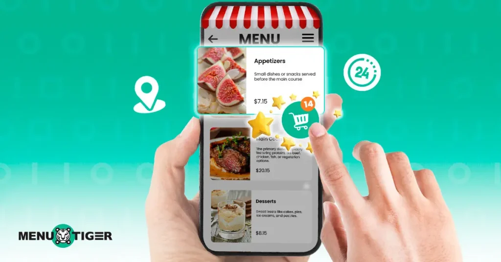 menu qr code sell food online
