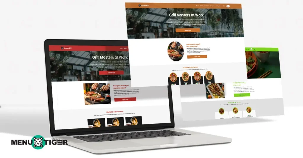 digital menu template