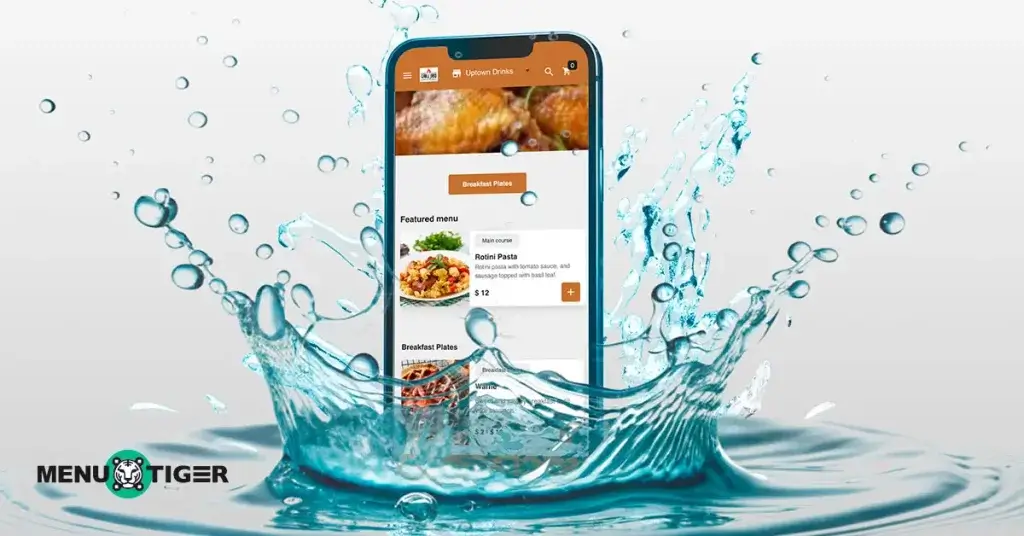 A Waterproof Menu That’s Digital