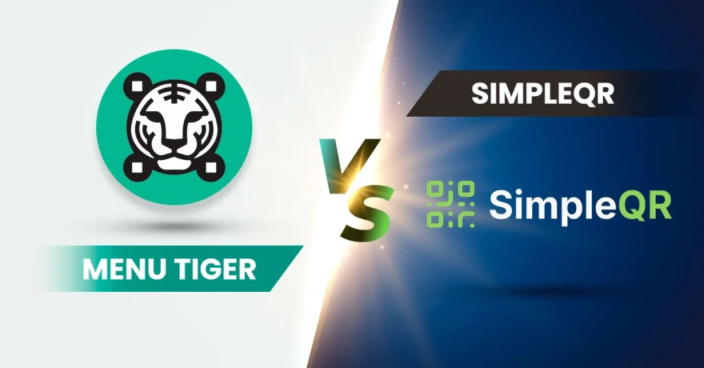 A side-by-side comparision betwen MENU TIGER and simpleQR