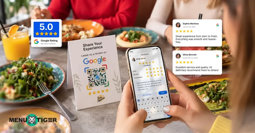 Customer leaves a Google review.