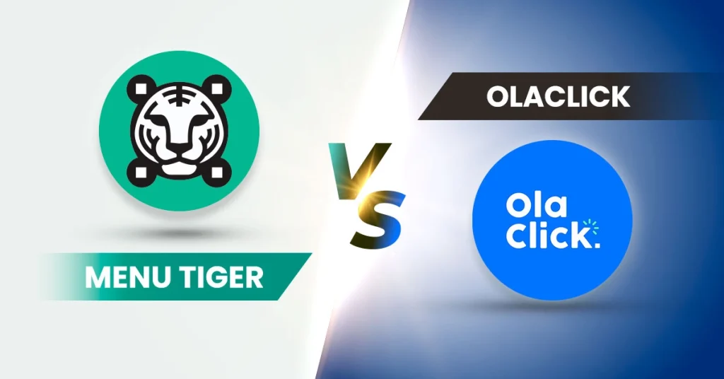 Side-by-side comparison of MENU TIGER and OlaClick