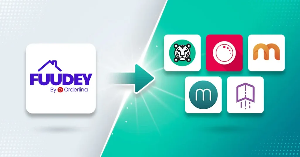 Fuudey logo pointing to five restaurant technology alternatives.